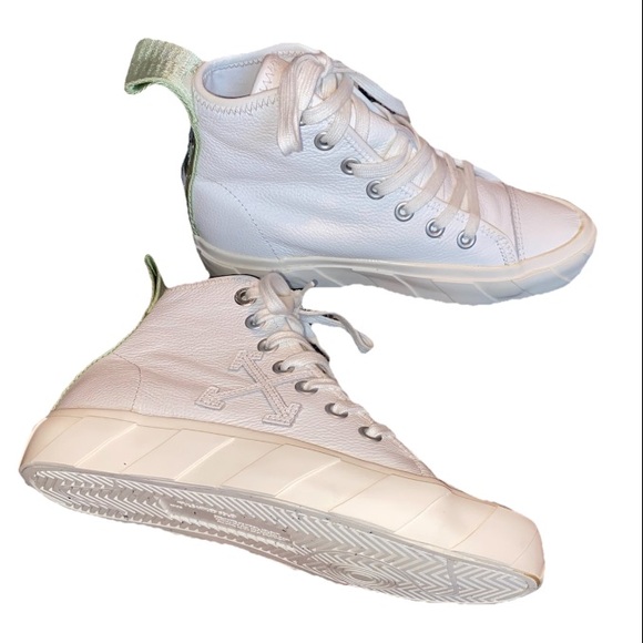 Off-White Virgil Abloh Arrow High Top Sneakers Sz Women’s 37 - Picture 16 of 16